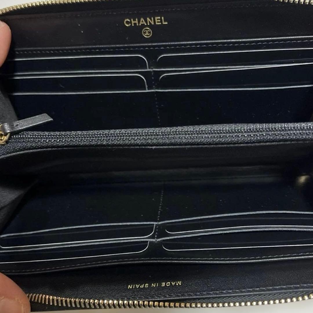 CHANEL ココマーク CCフィリグリー ジップウォレット