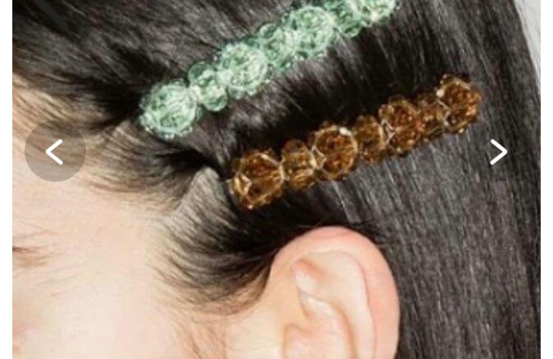 シモーネロシャ　ヘアクリップ　amber