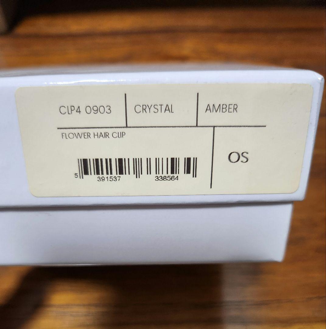 シモーネロシャ　ヘアクリップ　amber