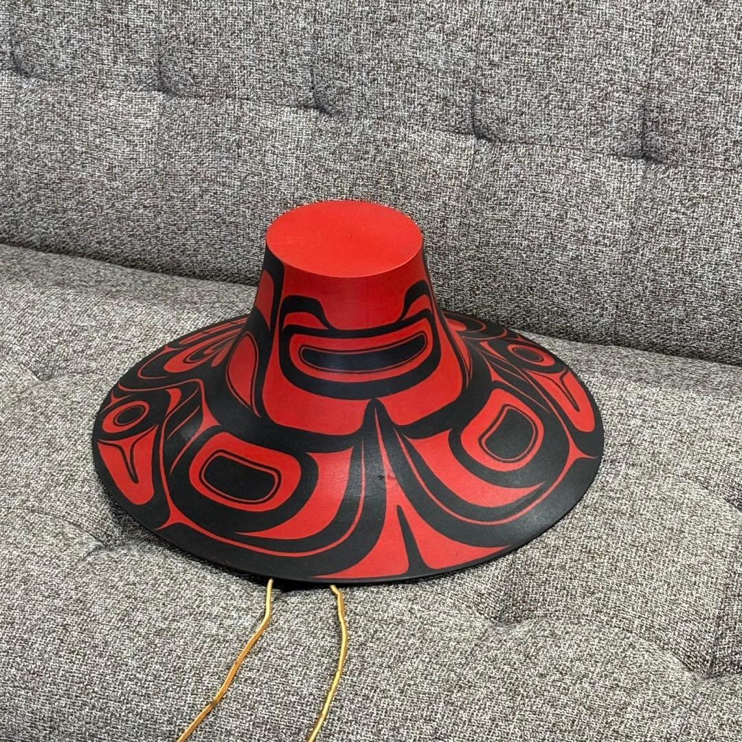 お月 珍品 希少！ ネイティブハット 先住民 アート インテリアにも