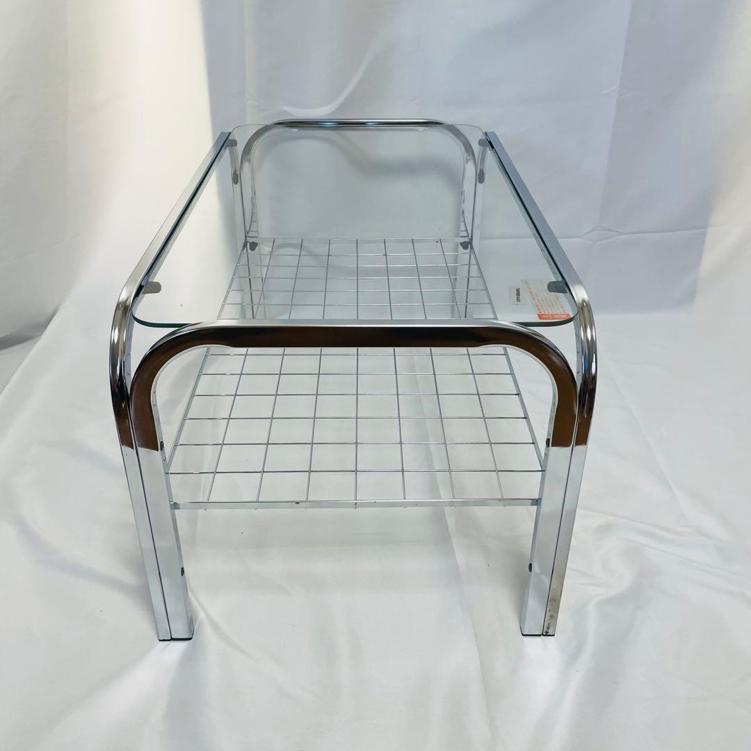 レトロポップ 昭和レトロ 80‘s ガラス センターテーブル コーヒーテーブル