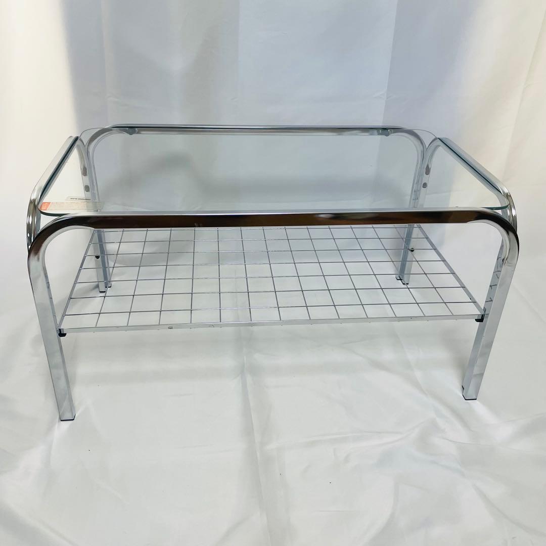 レトロポップ 昭和レトロ 80‘s ガラス センターテーブル コーヒーテーブル