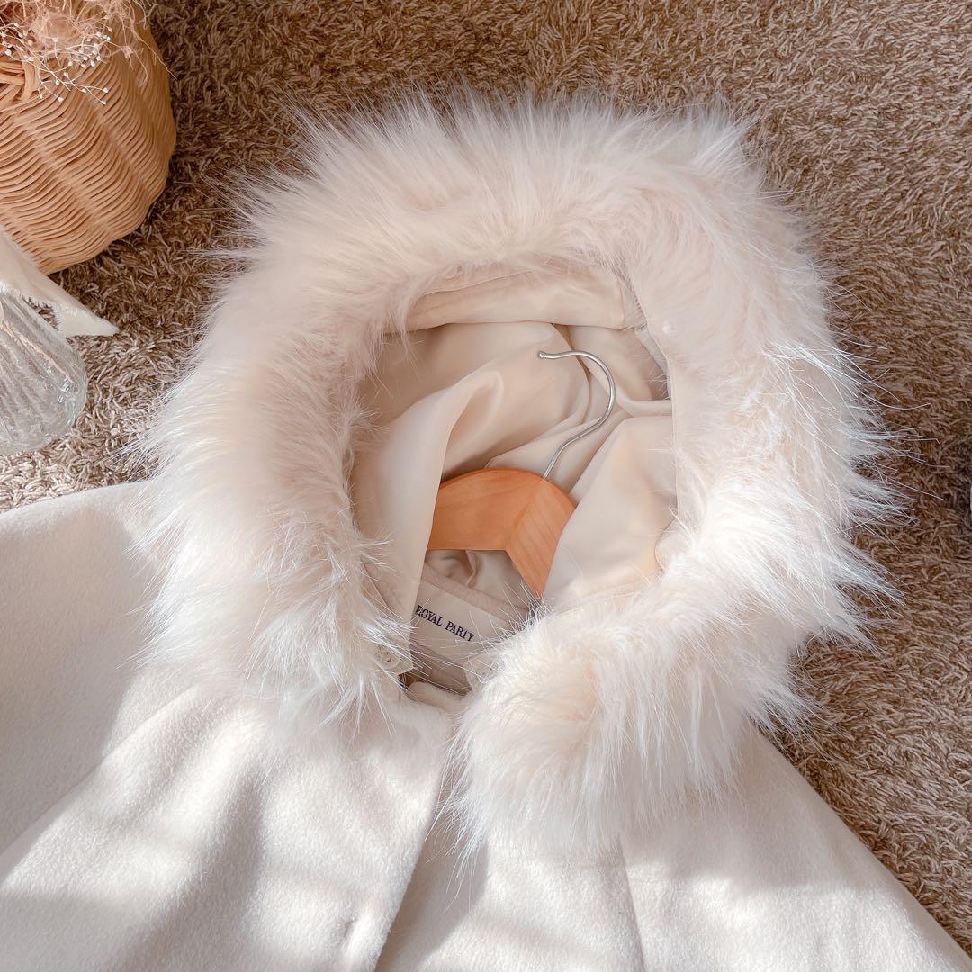 【にんじん様♡】ロイヤルパーティー フードファーケープコート