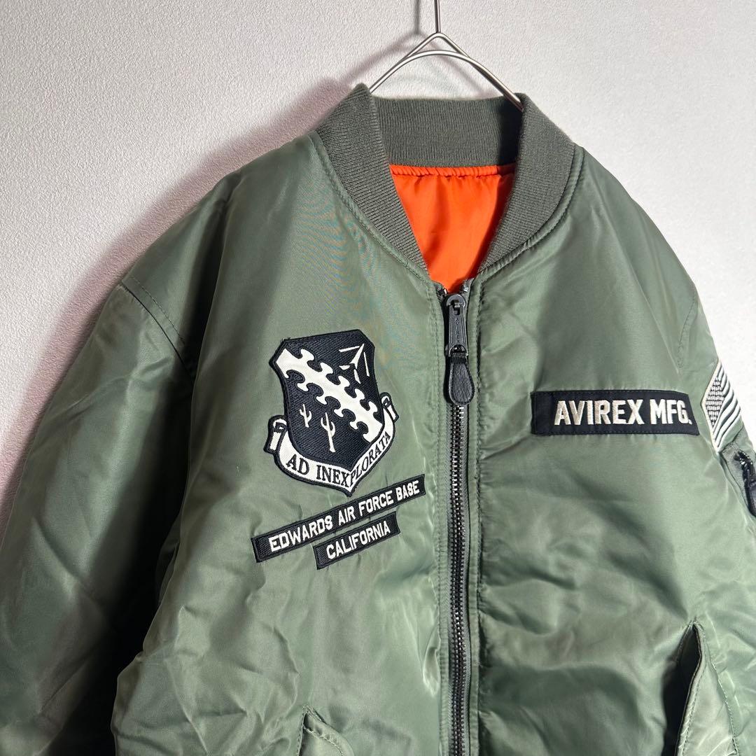 アヴィレックス　M-1 フライトジャケット　X-15 ミリタリー　ワッペン　XL