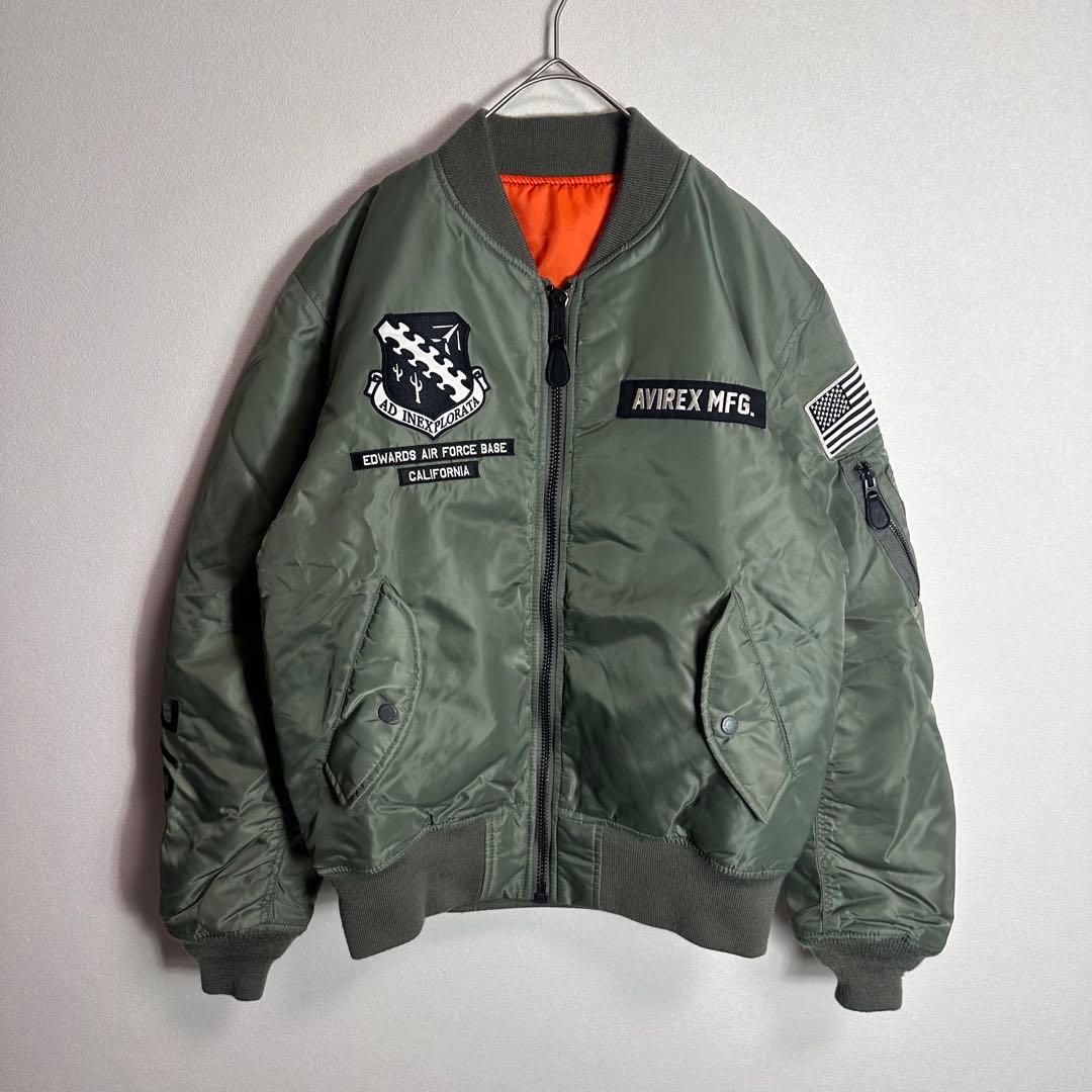 アヴィレックス　M-1 フライトジャケット　X-15 ミリタリー　ワッペン　XL