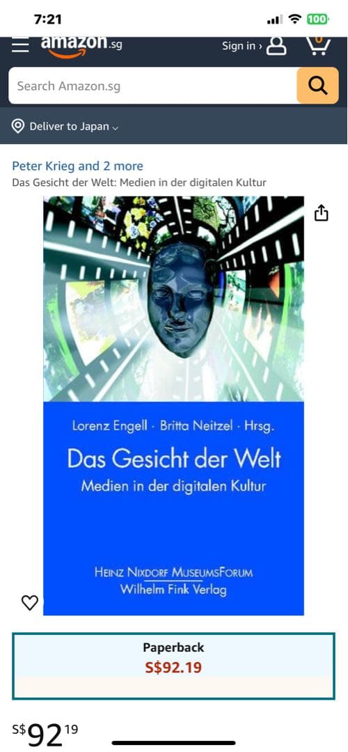 洋書 Das Gesicht der Welt