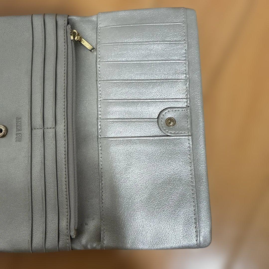 ANNA SUI アナスイ　ファンタジア　長財布　シルバー