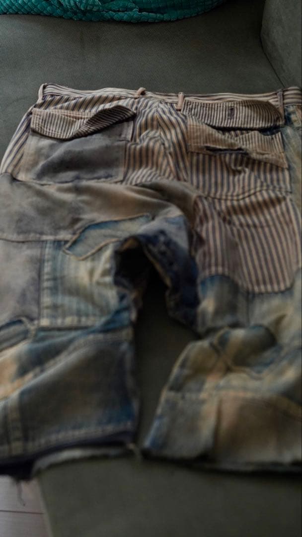 【超希少】KAPITAL 一点物 サルエルショーツ ヴィンテージ加工