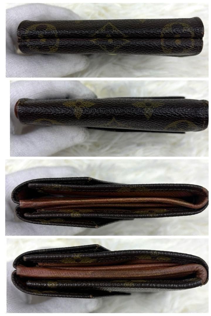 美品✨ルイヴィトン モノグラム 折り財布 Wホック財布 M61600