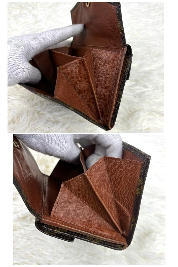 美品✨ルイヴィトン モノグラム 折り財布 Wホック財布 M61600