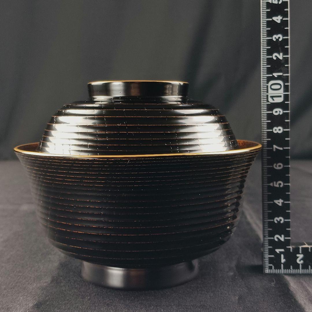 専用Y3112-3 懐石道具 漆器 金彩 金梨地 煮物椀 7客 共箱