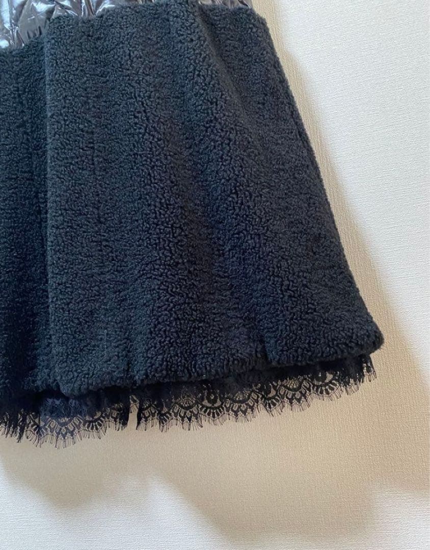 【美品】Super Beauty 黒 キルティングダウンベスト 40