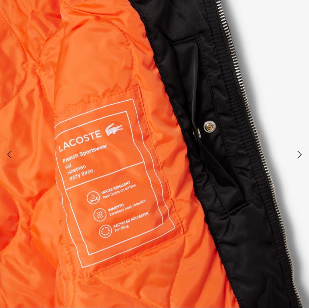 LACOSTE 撥水ボンバー 中綿 MA-1フライトジャケットミリタリーブルゾン