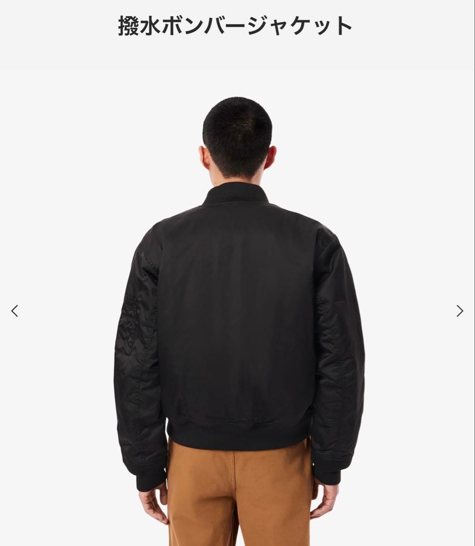 LACOSTE 撥水ボンバー 中綿 MA-1フライトジャケットミリタリーブルゾン