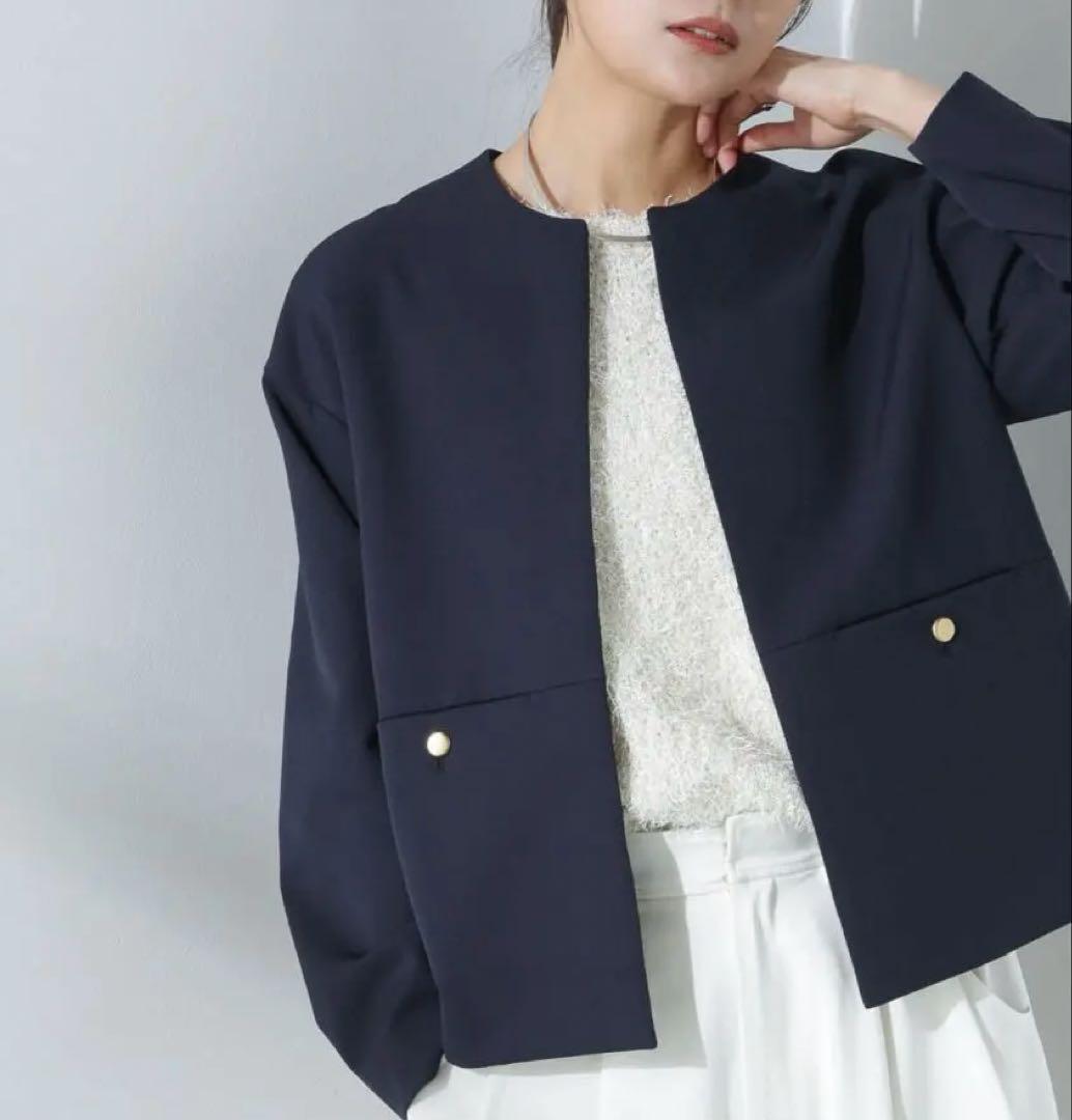 ナノユニバース デイリーファンクションノーカラージャケット