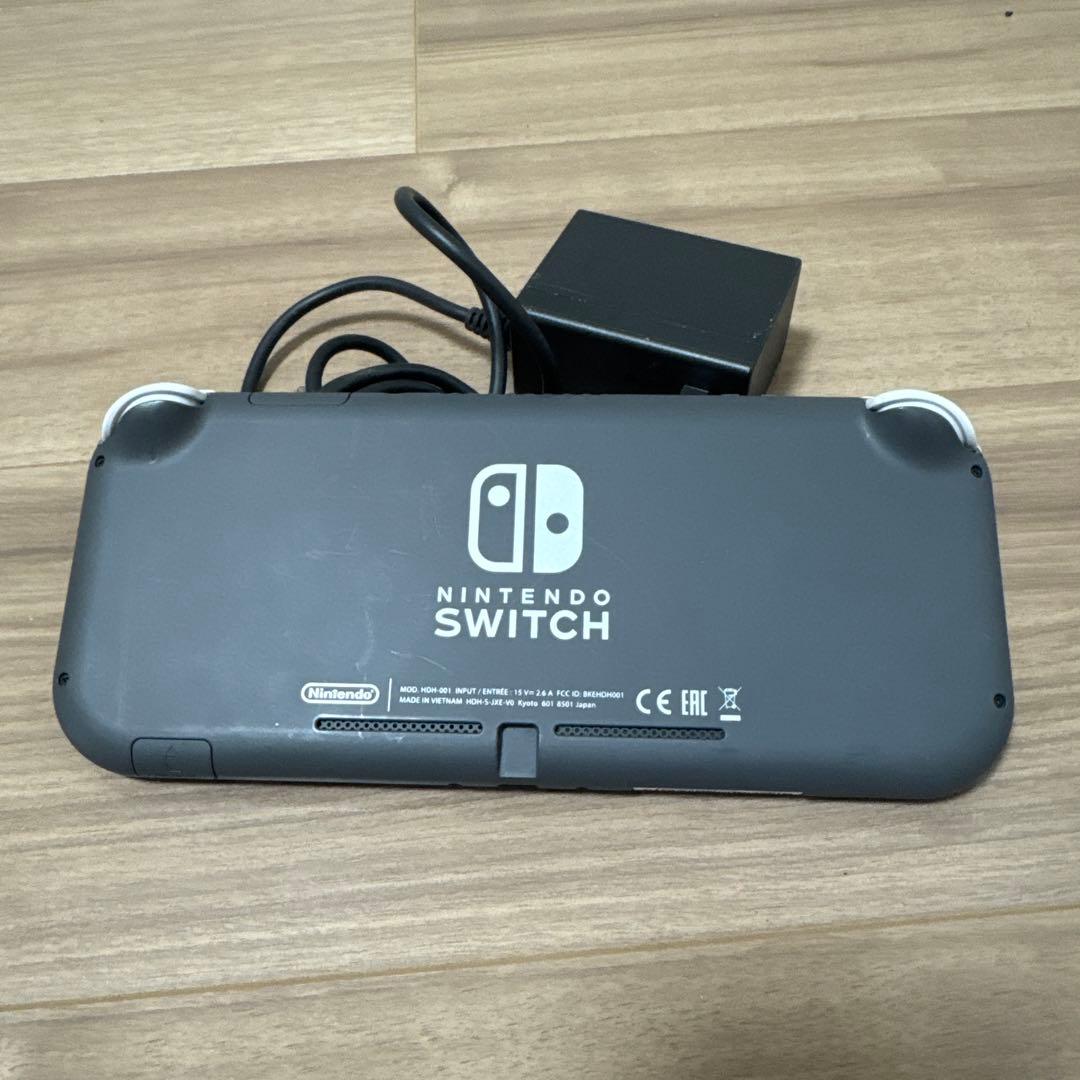 Nintendo Switch Lite グレー 本体 外箱、充電器付き