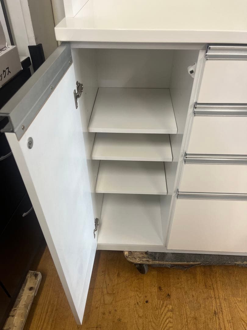 M080　レンジボード　食器棚　カップボード　幅1195mm