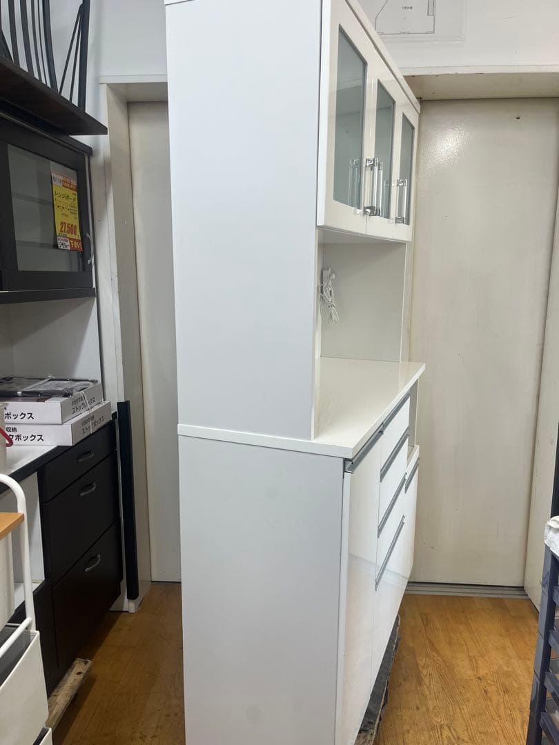 M080　レンジボード　食器棚　カップボード　幅1195mm