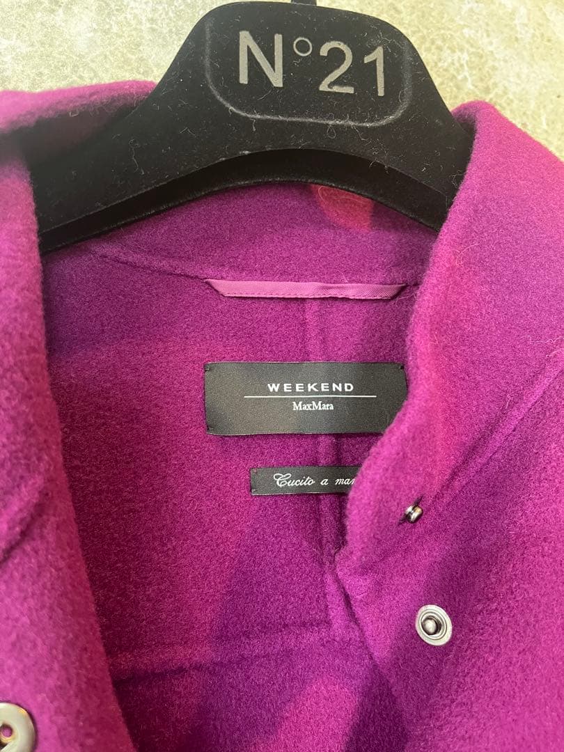 WEEKEND MaxMara ウールコート 紫