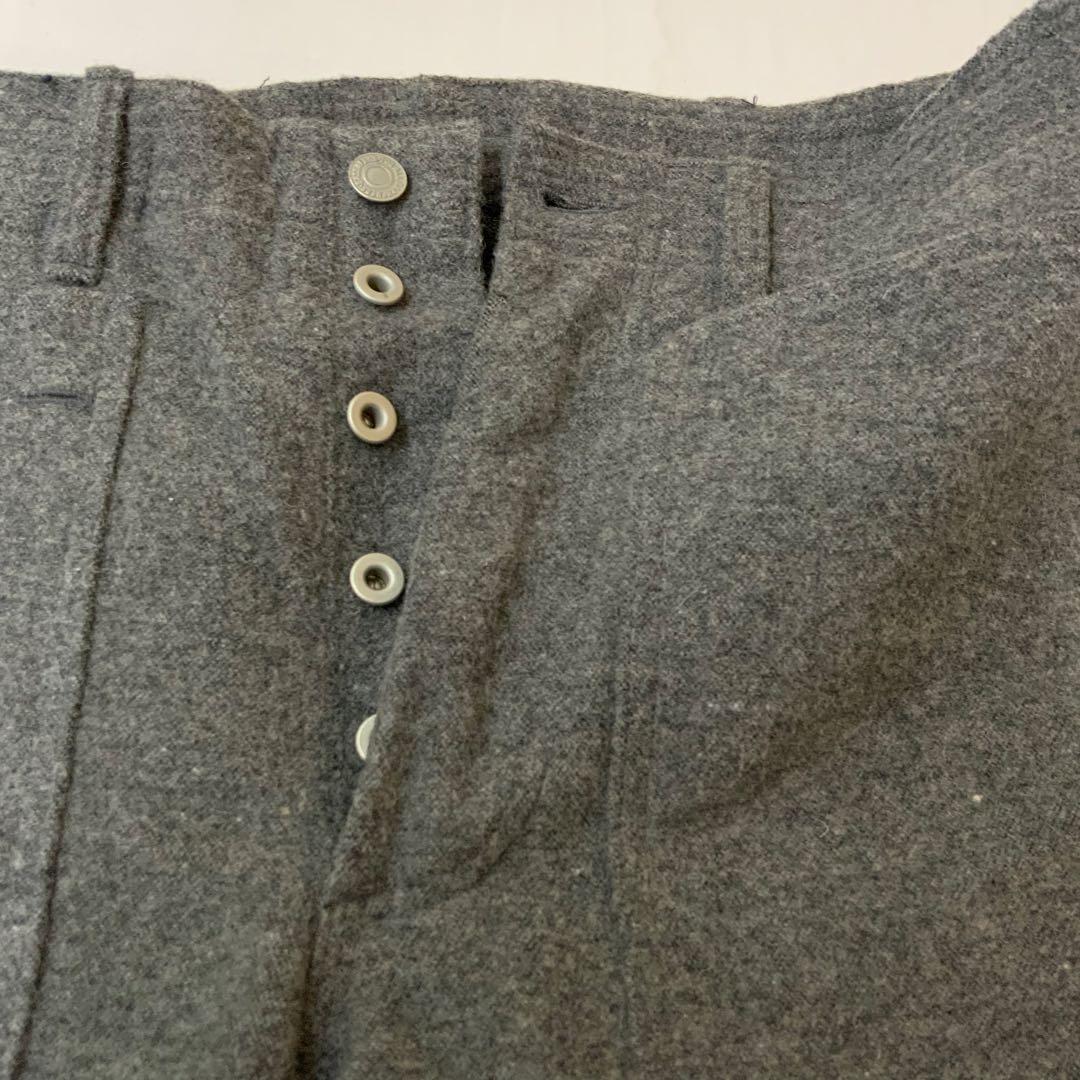 A/W ササフラス フォールリーフパンツ ウール混 ワークパンツ M