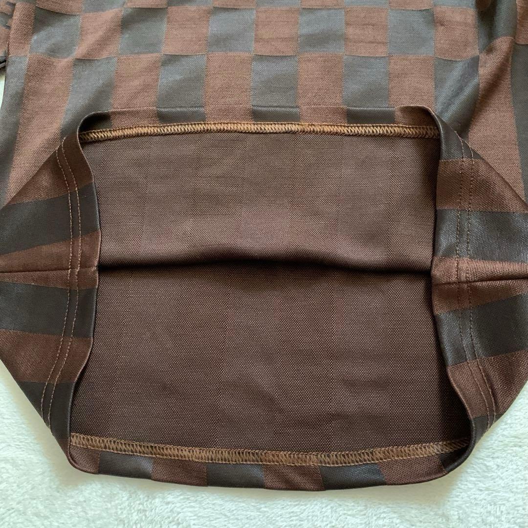 FENDI フェンディ　長袖カットソー　ズッカ柄　ダークブラウン　ストレッチ