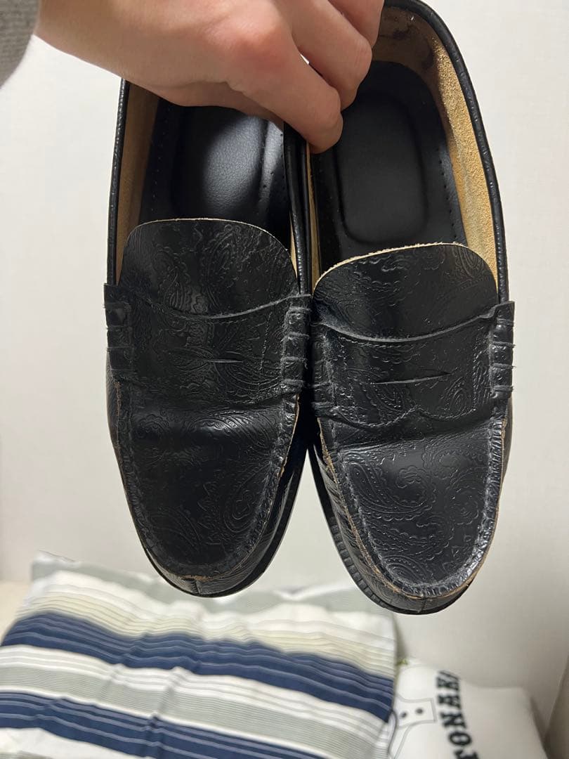 Kenford ケンフォードペイズリー柄ローファー