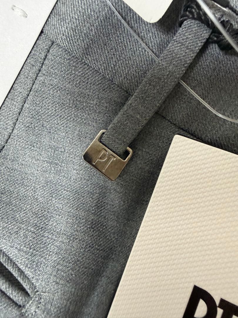 新品　PT TORINO Traveller スラックス ライトグレー 46