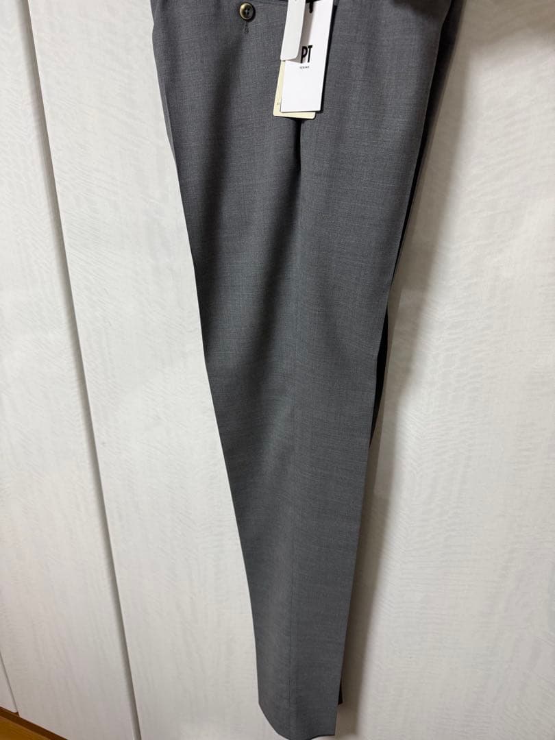 新品　PT TORINO Traveller スラックス ライトグレー 46