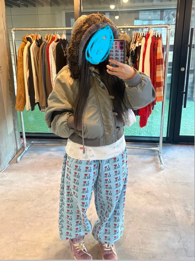 ASHLEY WILLIAMS I ♥︎ ME 水色　スウェットパンツ