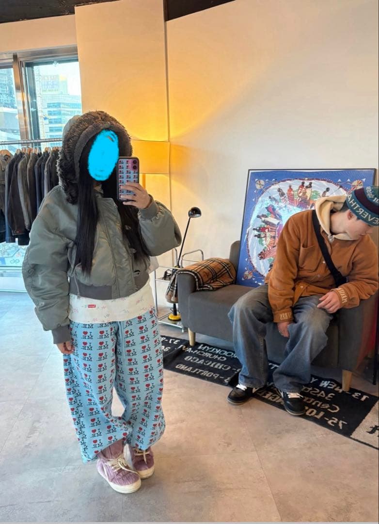 ASHLEY WILLIAMS I ♥︎ ME 水色　スウェットパンツ