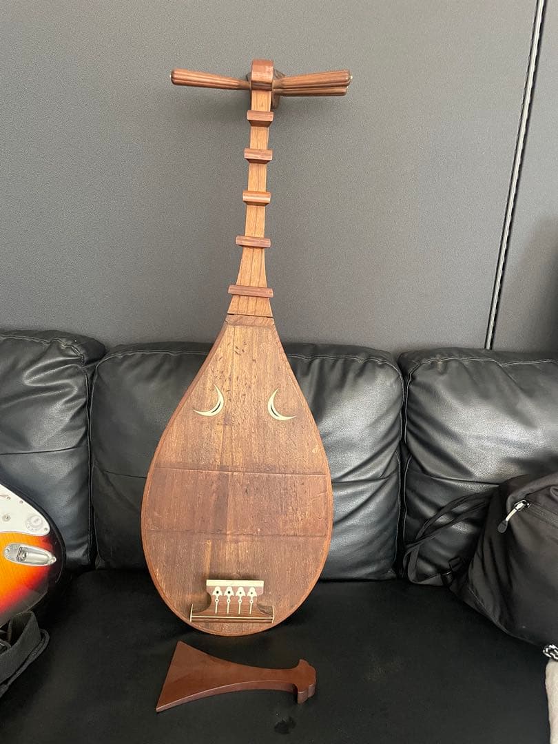 レア 筑前琵琶 四弦五柱 マンモス装飾 和楽器 弦楽器