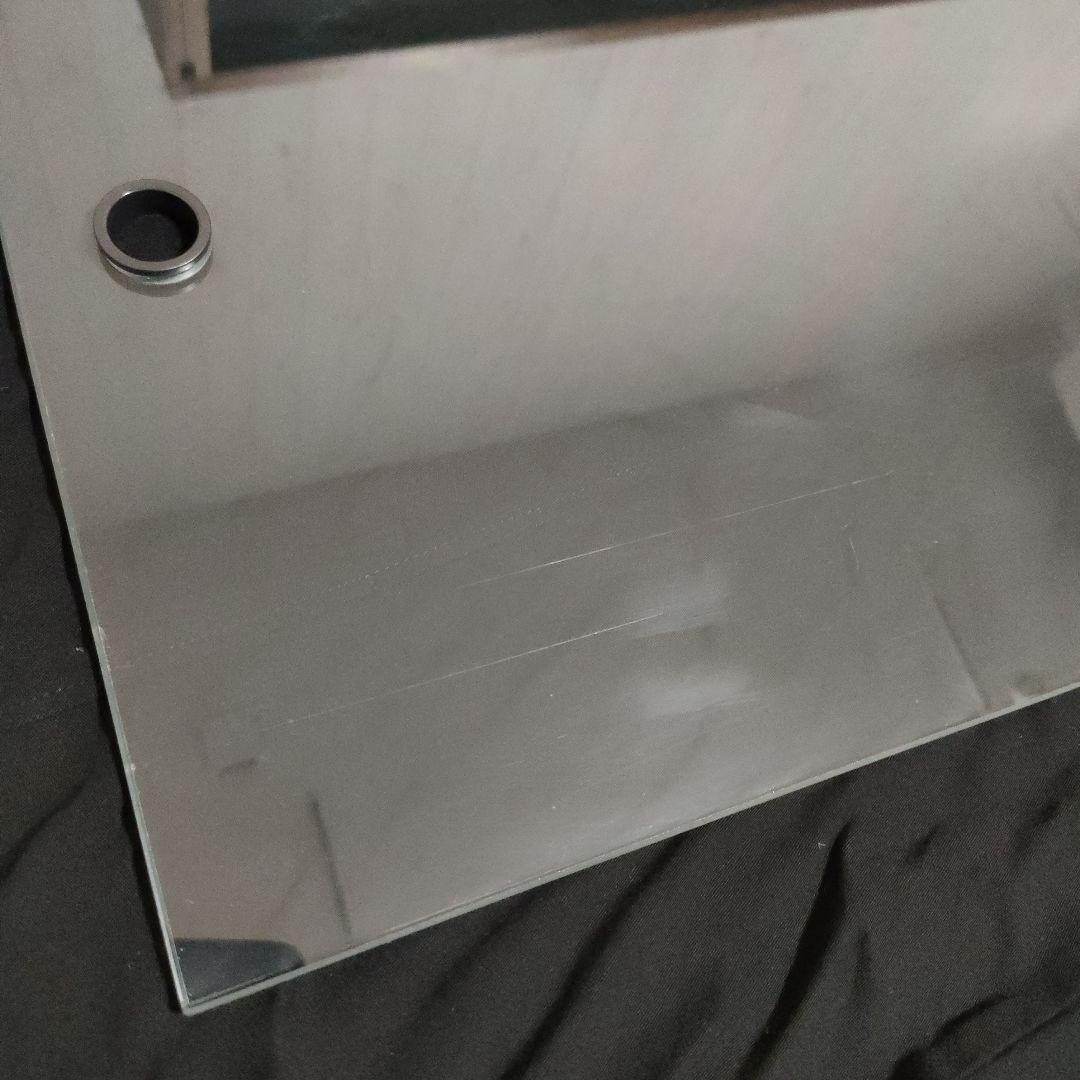 無印良品 スチールユニットシェルフ用・ボックス・ガラス引き戸・ウォールナット