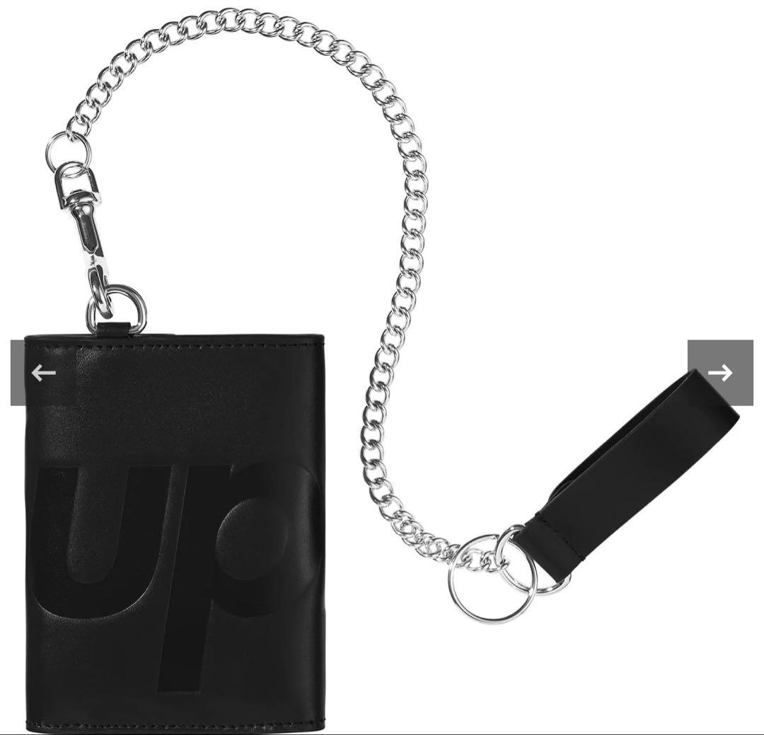 小物 Supreme Leather Chain Wallet black