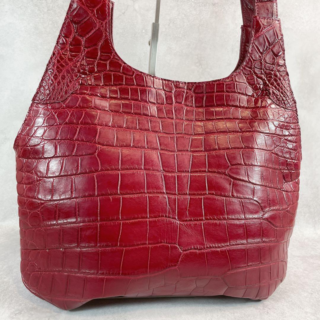 IBIZA イビサ　トートバッグ　ナイルクロコダイル　クロコダイル革