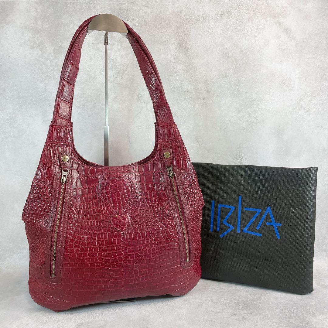 IBIZA イビサ　トートバッグ　ナイルクロコダイル　クロコダイル革