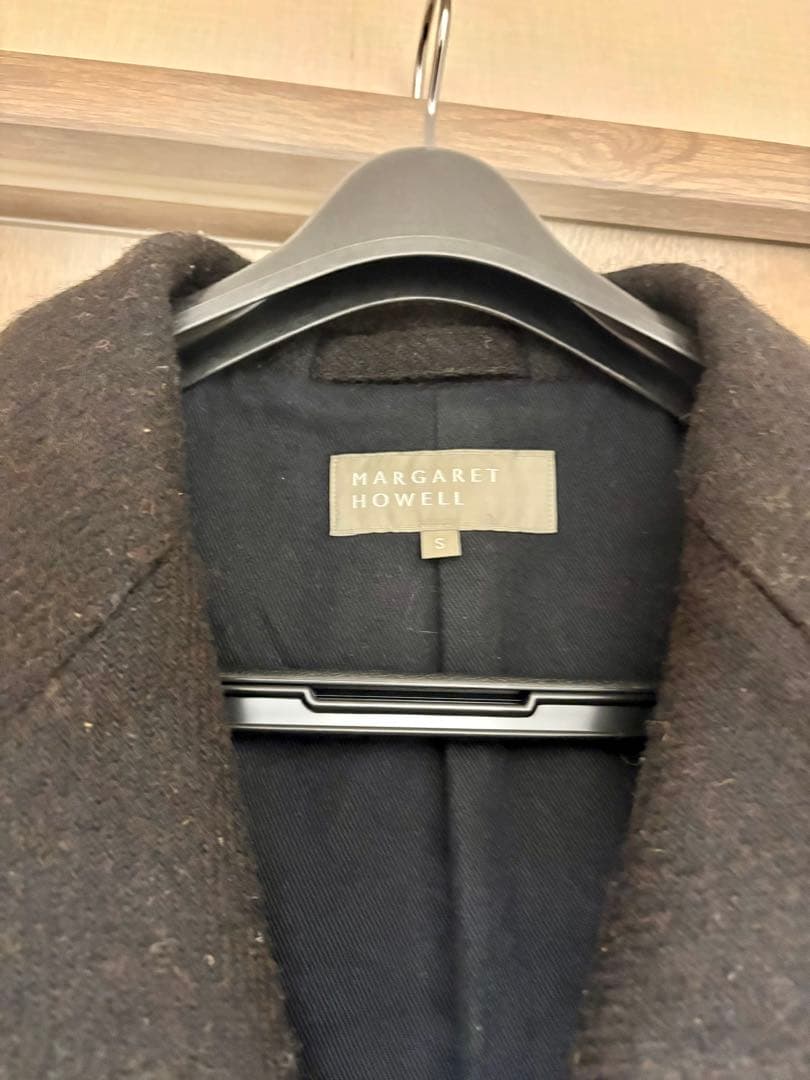 MARGARET HOWELL ダークブラウン チェスターコート S