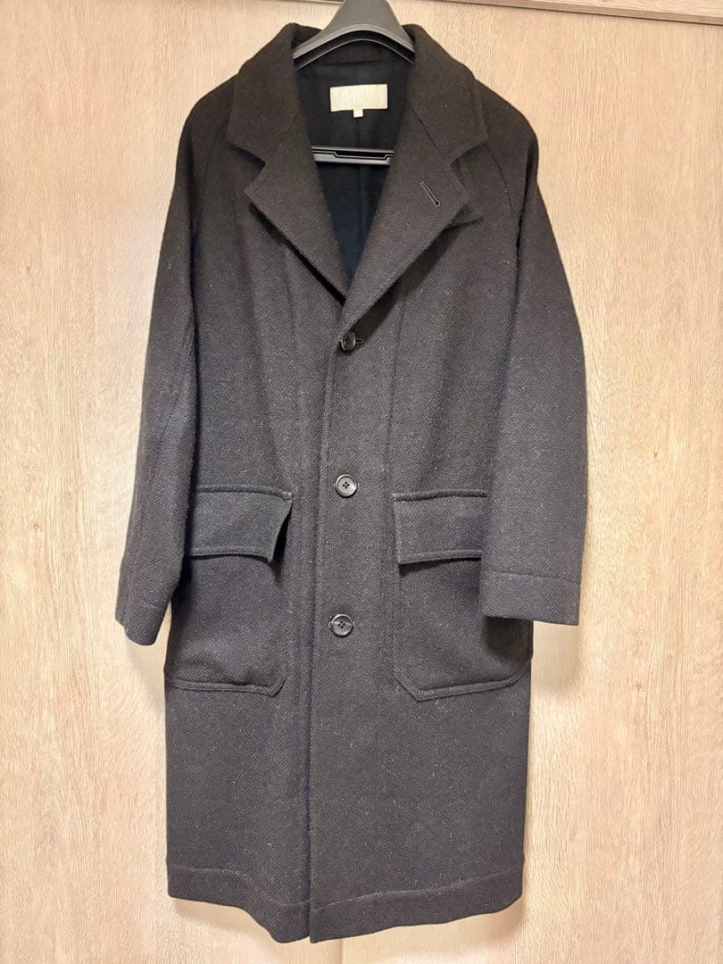 MARGARET HOWELL ダークブラウン チェスターコート S