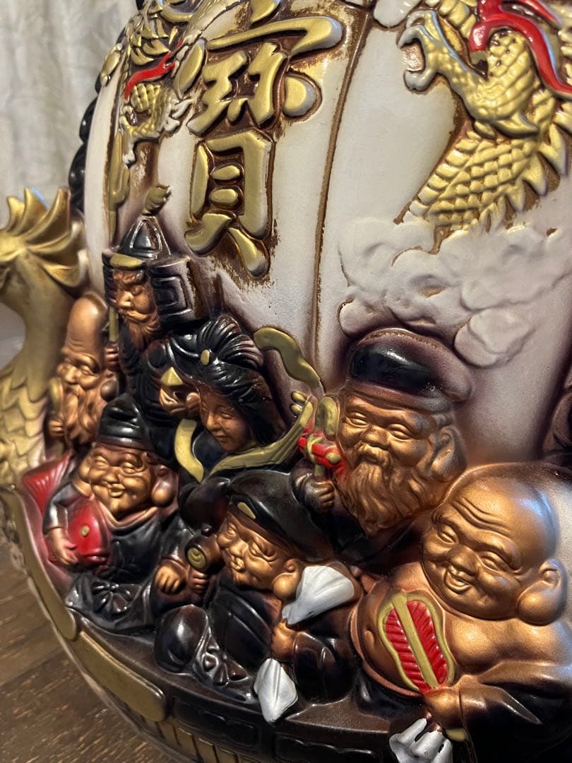 宝船　七福神 寶船 縁起物 商売繁盛 置物