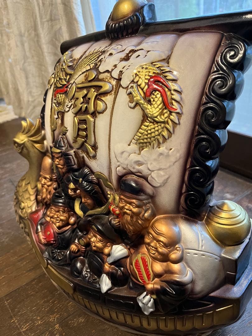 宝船　七福神 寶船 縁起物 商売繁盛 置物