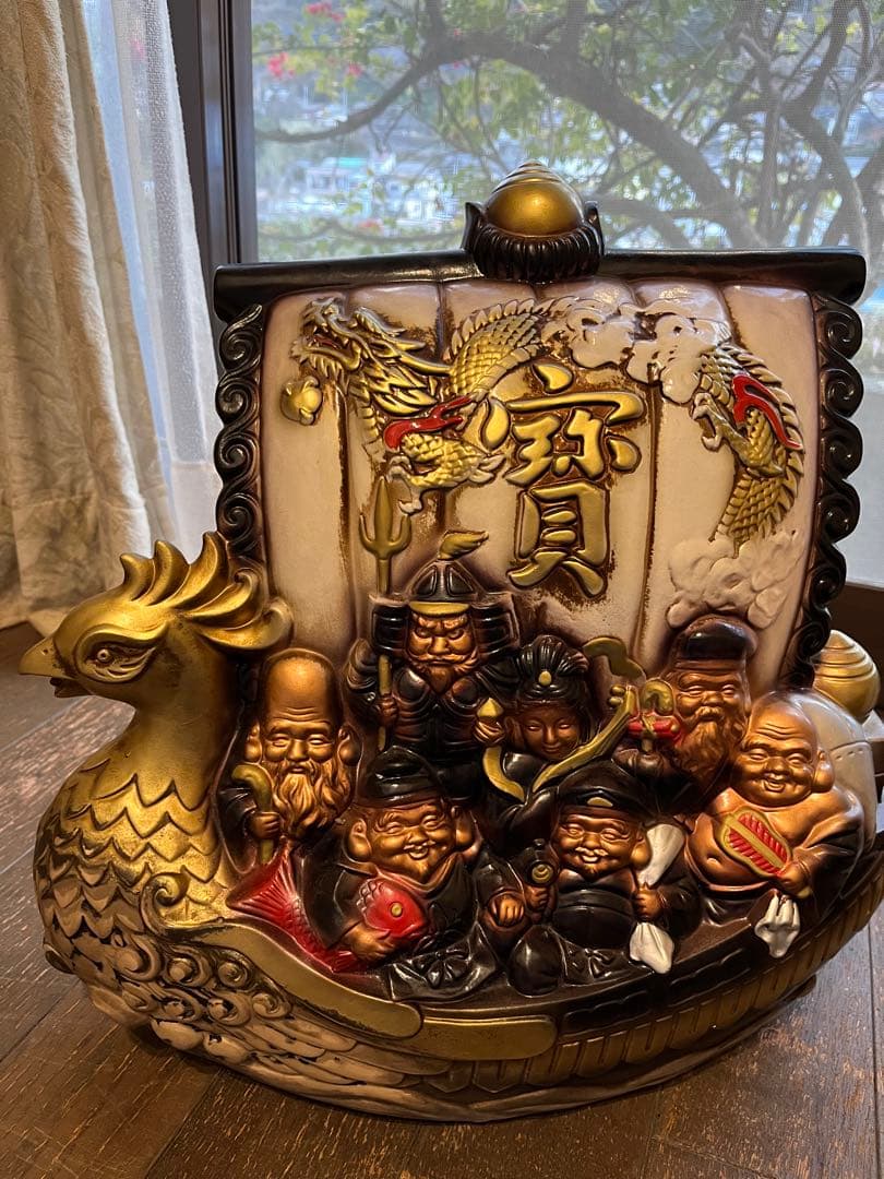 宝船　七福神 寶船 縁起物 商売繁盛 置物
