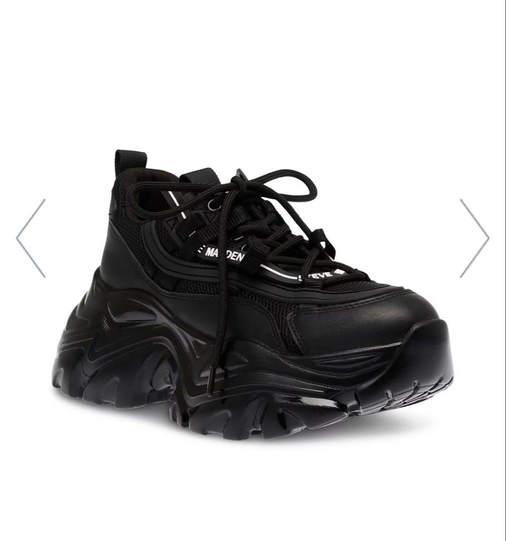 STEVE MADDEN 厚底ボリュームスニーカー ブラック