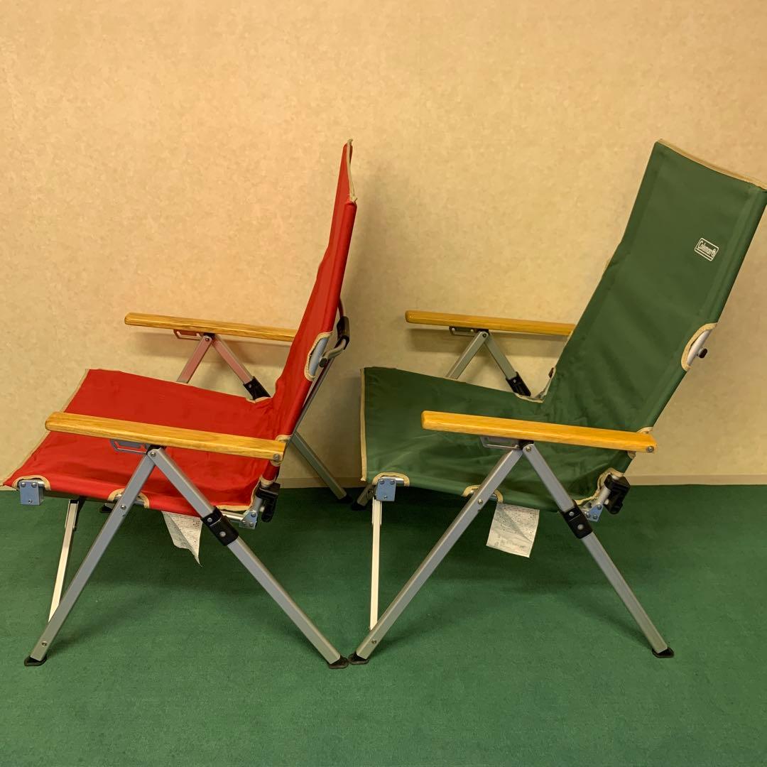 Coleman コールマン レイチェア レッド、グリーン【2脚セット】