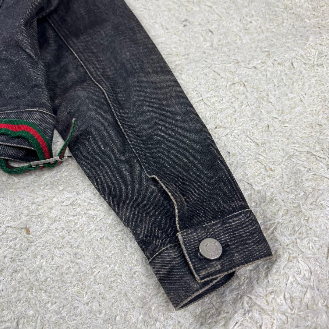 グッチ シェリーライン トムフォード期 デニムジャケット ブラック 42