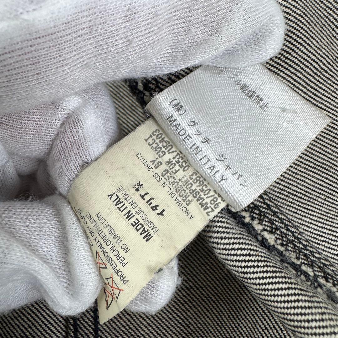 グッチ シェリーライン トムフォード期 デニムジャケット ブラック 42