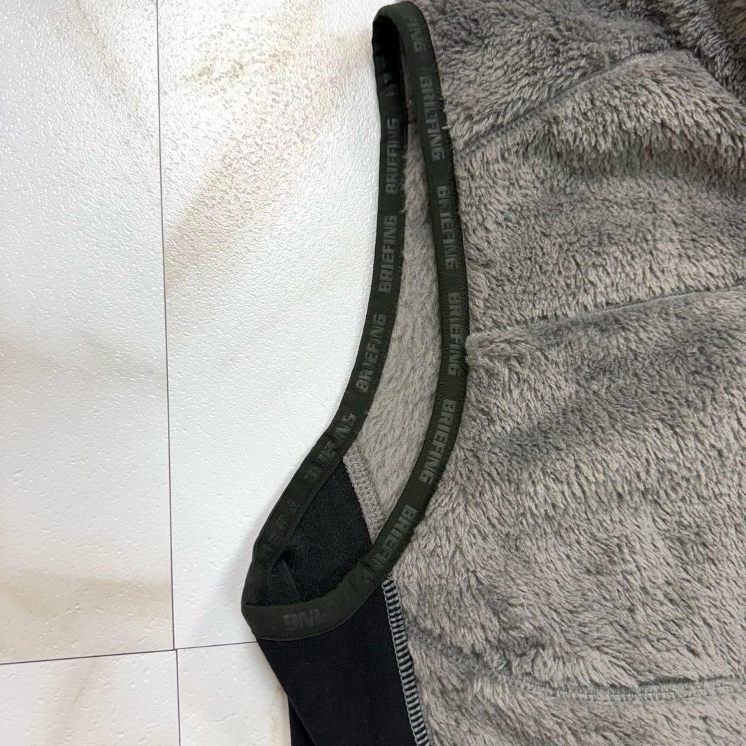 極美品✨BRIEFING フリースベスト ゴルフ GOLF メンズ XL グレー