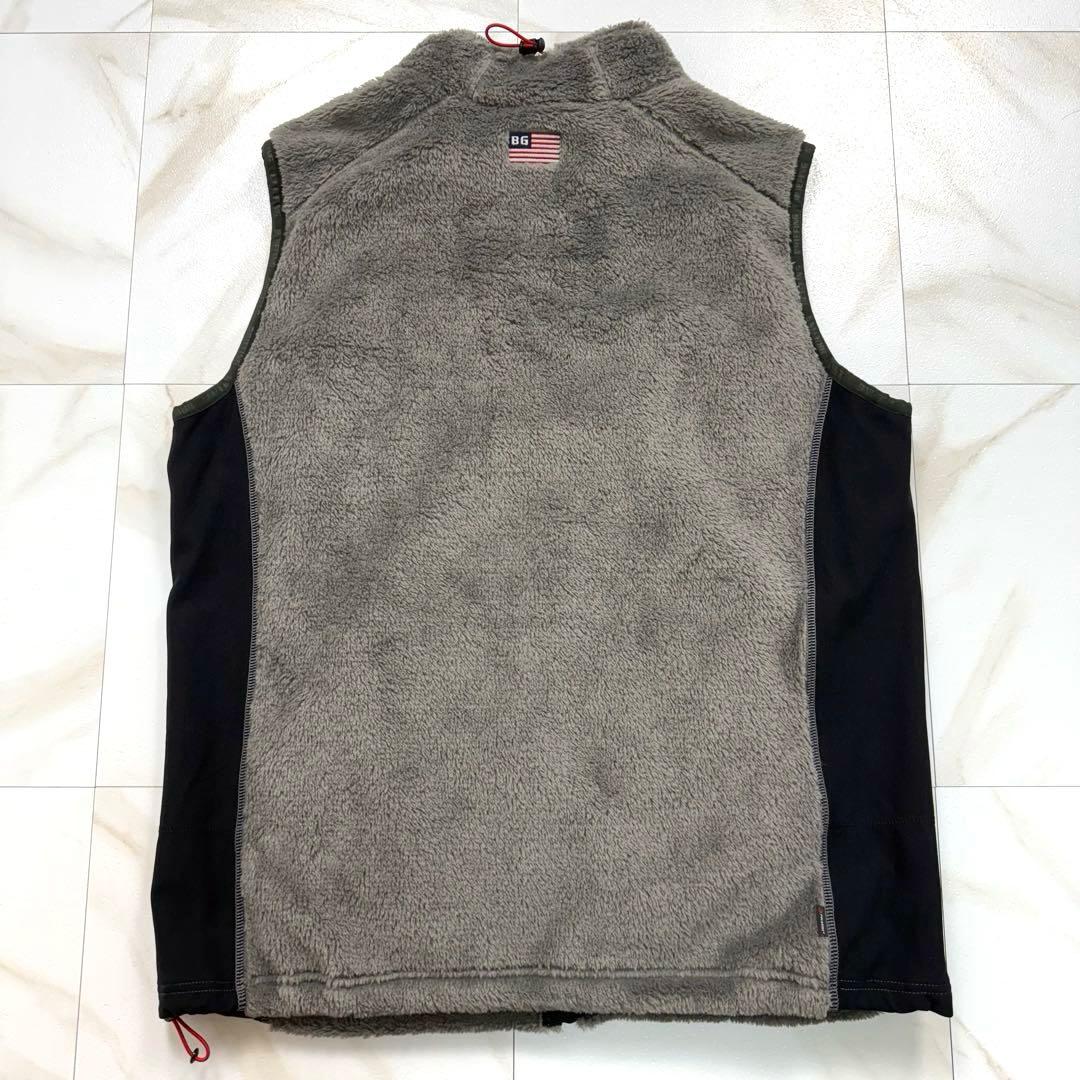 極美品✨BRIEFING フリースベスト ゴルフ GOLF メンズ XL グレー