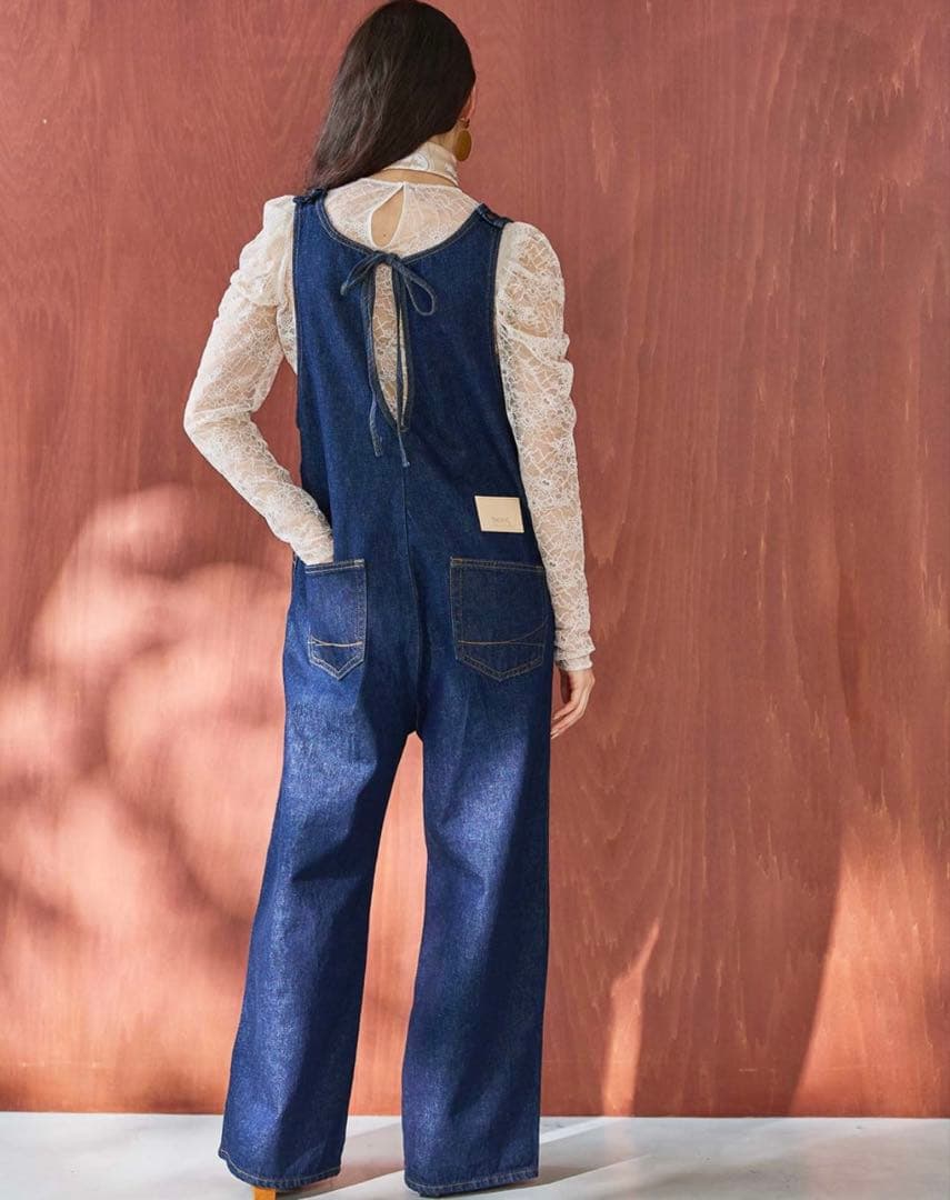 SOMETHING アメリカンスリーブオールインワン/サロペット