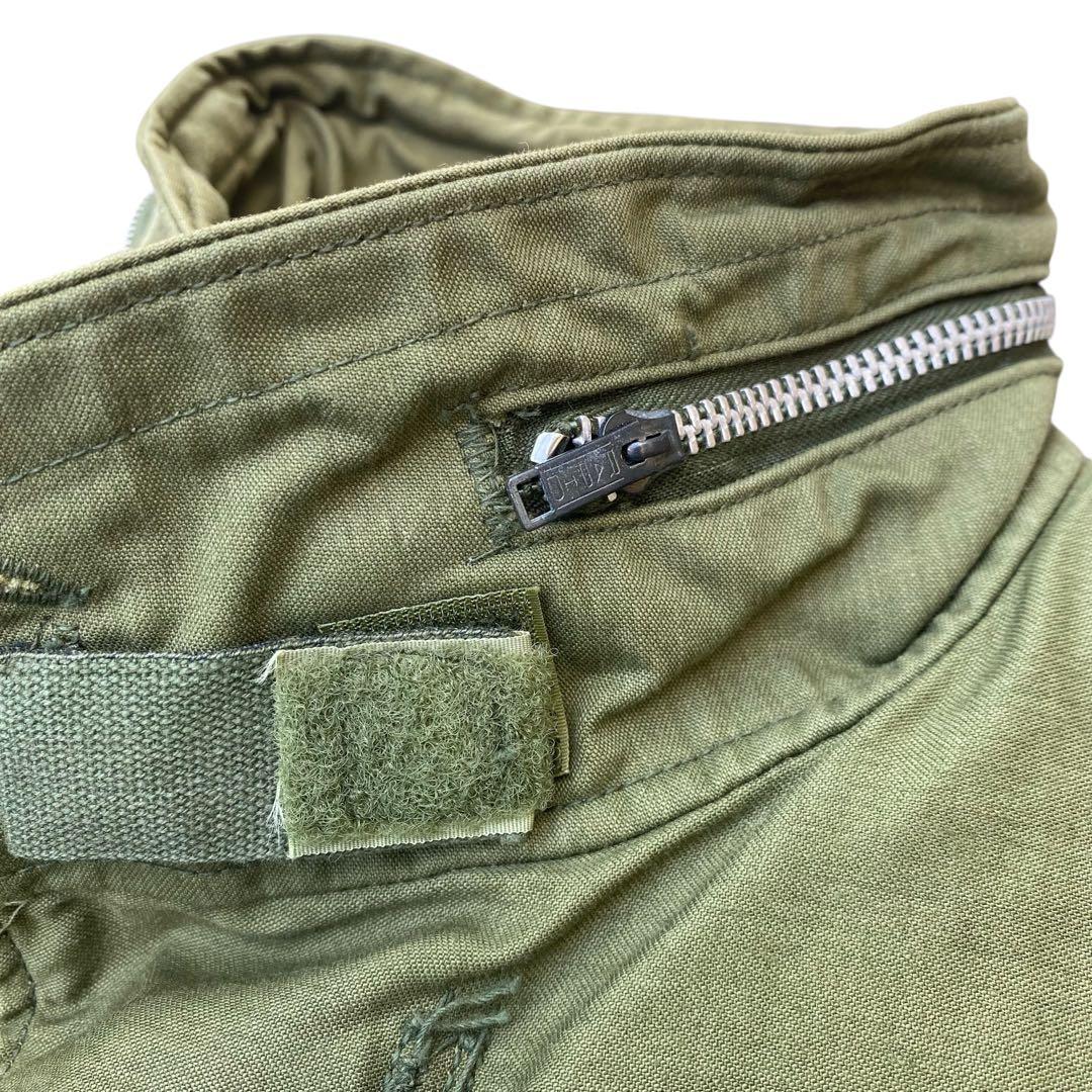 70s M-65 フィールドジャケット 2nd L-S 米軍実物 アルミジップ