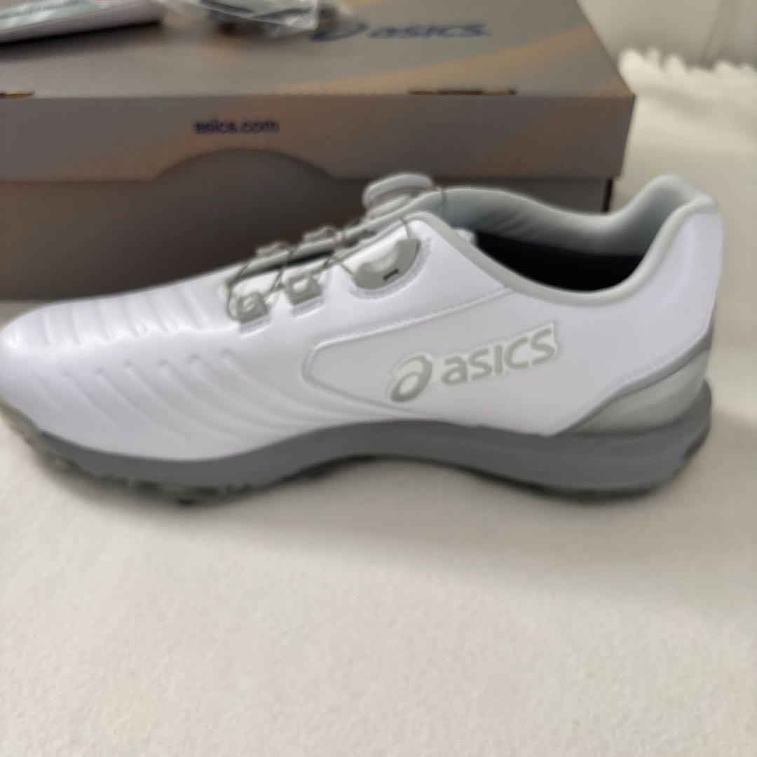 アシックス　ゴルフスパイクシューズ　ホワイト／シルバー　新品未使用27.5cm
