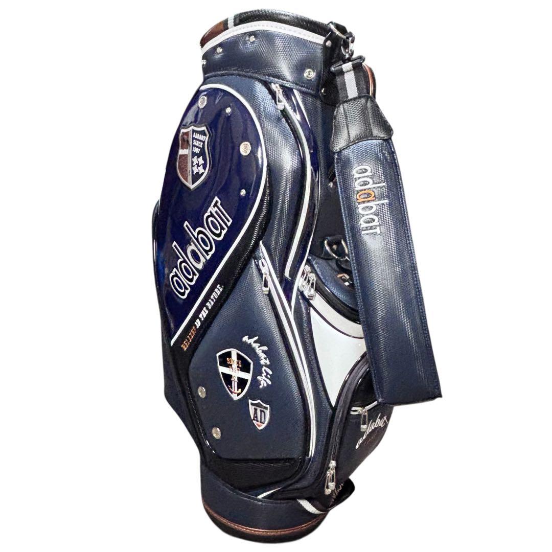 アダバット adabat キャディバッグ 高級感 エンブレム 9.5型